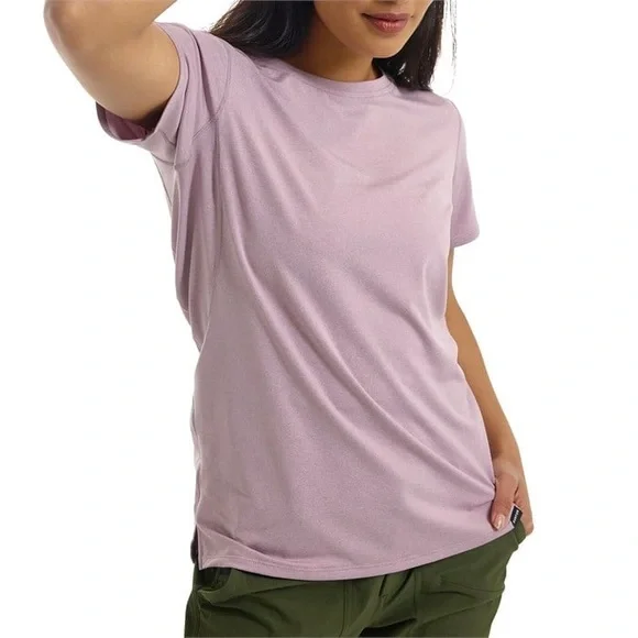 Croft & Barrow Womens Classic Short Sleeve Crew Neck Tee Top Lavender Purple M - Picture 5 of 12